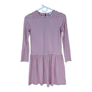 NWT The Little White Company Girls Striped Jersey Dress SIZE 9-10 Pink White